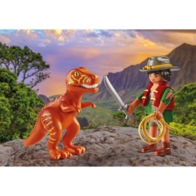 Set doua figurine bandit cu T-rex